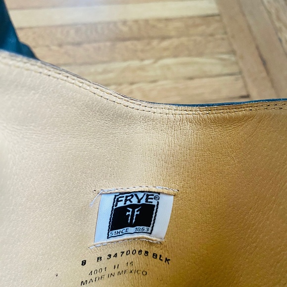 FRYE Tall Riding Boot new cond. 8.5 Black - Picture 3 of 4